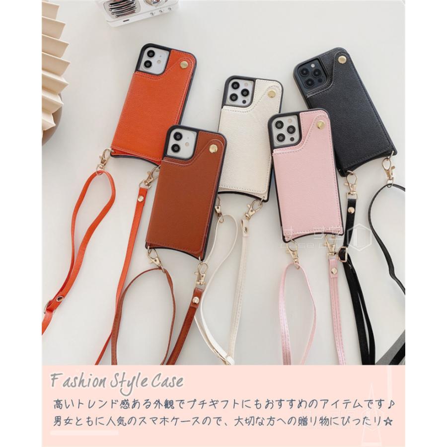ストラップ付きiphoneケース おしゃれ ミラー 鏡付き iphone14