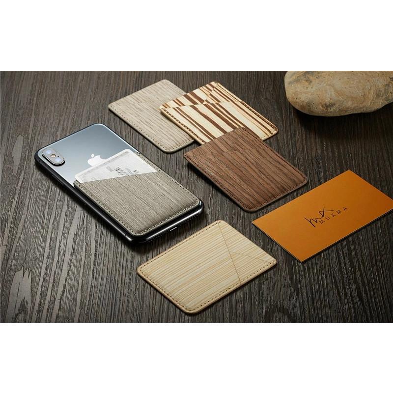 カード入れx2 スマホ用カードケース 木目調 各種スマートフォン に対応 カードケース 汎用型 スマホの背面に貼り付けるカードポケット レザー マルチ対応 R Mx26 けーす堂 通販 Yahoo ショッピング