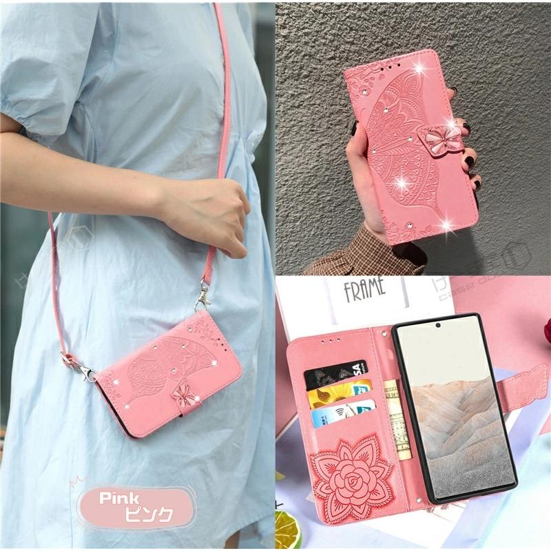 ★ピンク ケース ショルダー iPhone 14 Pro Max ケース 手帳 iPhone 14 Pro Max ケース 手帳型 カバー iPhone14promax ショルダー