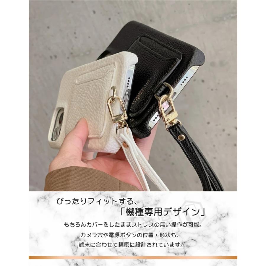 iphone ケース レザー調 17 14pro 12 13 16 pro max ハンドストラップ