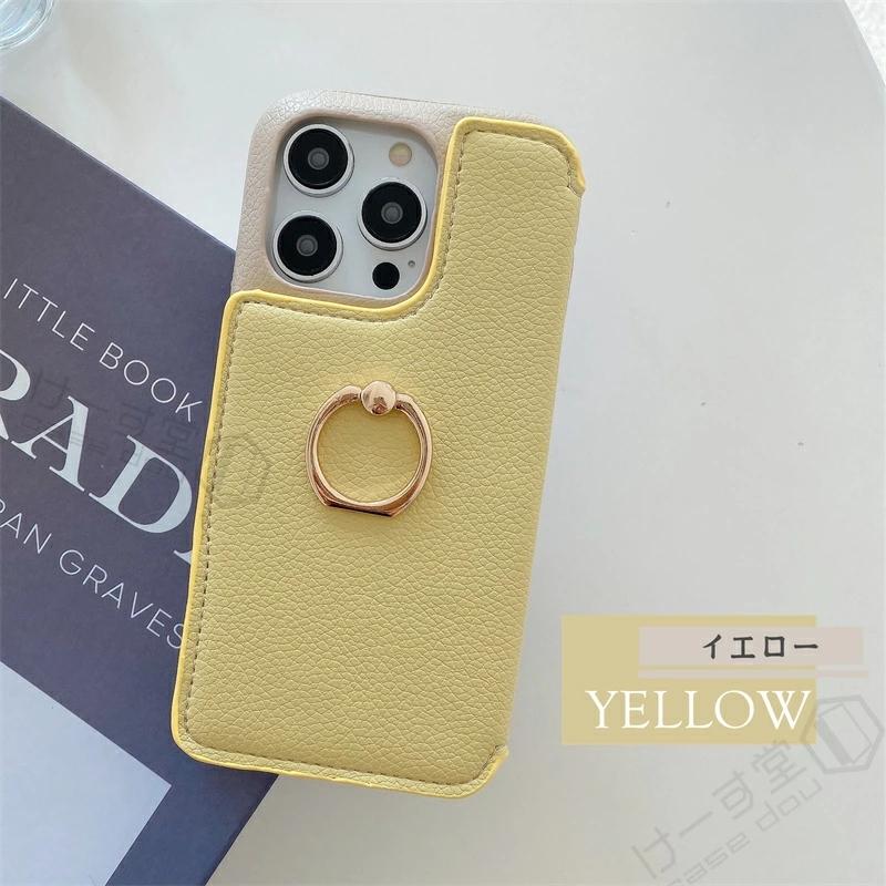 リング/ミラー/カード収納 iPhone15ケース アイフォン アイホン iPhone