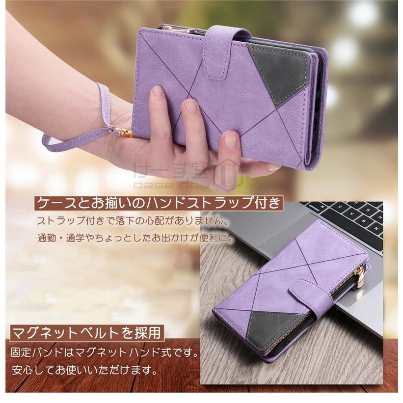9枚カード入れ！ GalaxyA53 ケース 手帳型 GalaxyA54 ハンドストラップ