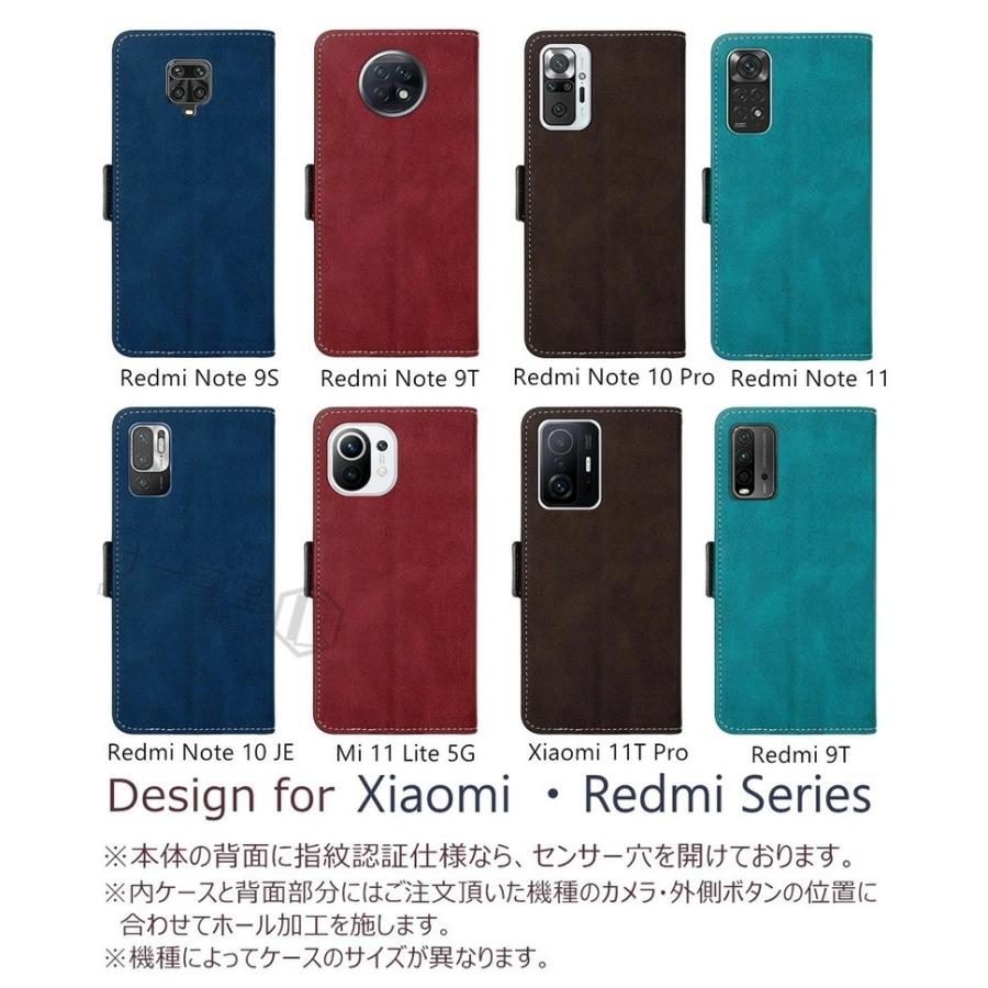 Xiaomi Redmi Note11 手帳型ケース Note 10T 10 JE レッドミーNote9T