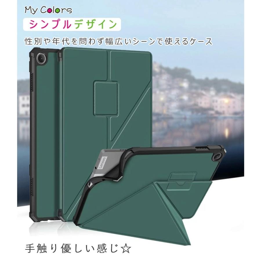 Lenovo Tab M10 Plus (3rd Gen) ケース ブラック 受注生産専用】Lenovo Tab M10 (3rd Gen) 合成皮革ケース