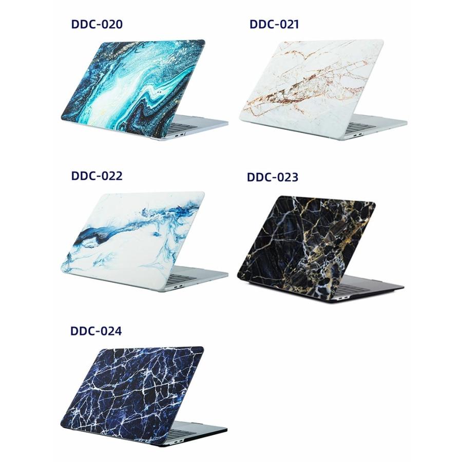 ターコイズ系大理石風ケースに名前が入れられるMacbookケース macbook air 13.3インチ A1932 A2179 ケース 大理石柄 綺麗