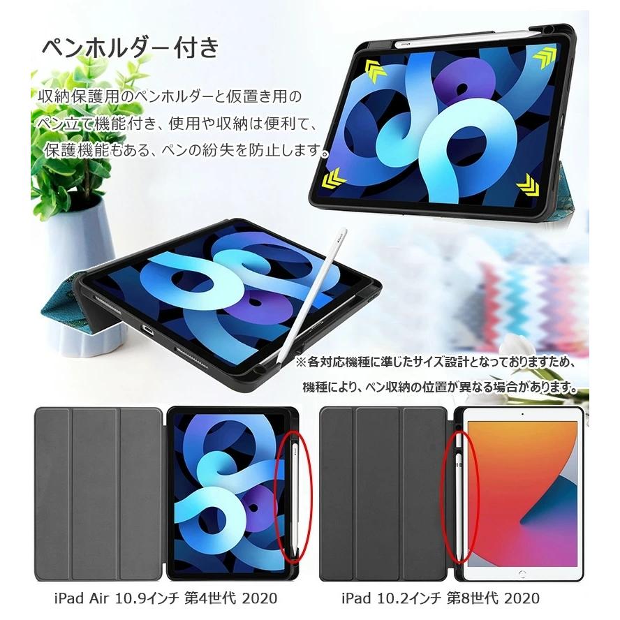 ipad ケース 第8世代 2020年発売 Newモデル タブレットケース 三つ折