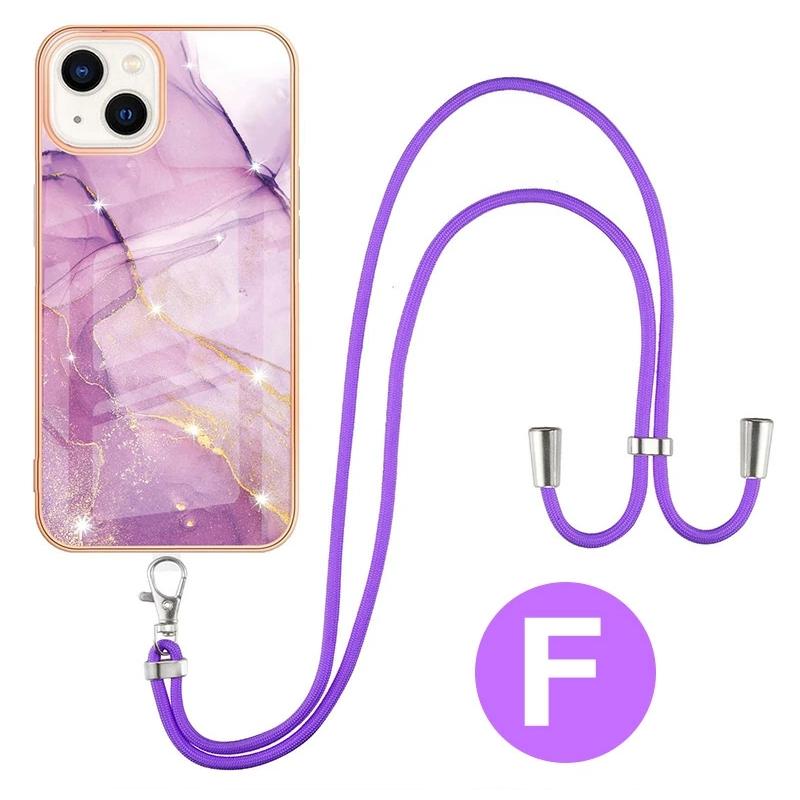 ストラップホルダー iphone 14 ケース スマホ ショルダー 大理石