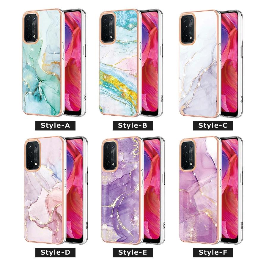 ストラップホルダー OPPO A79 5G A54 ケース スマホ ショルダー 大理石