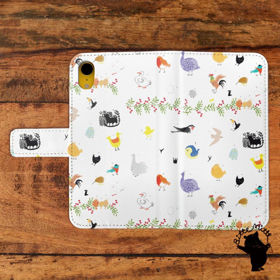 スマホケース 手帳型 全機種対応 おしゃれ 鳥 名入れ可 Bm Ai スマホケースのケースガーデン 通販 Yahoo ショッピング