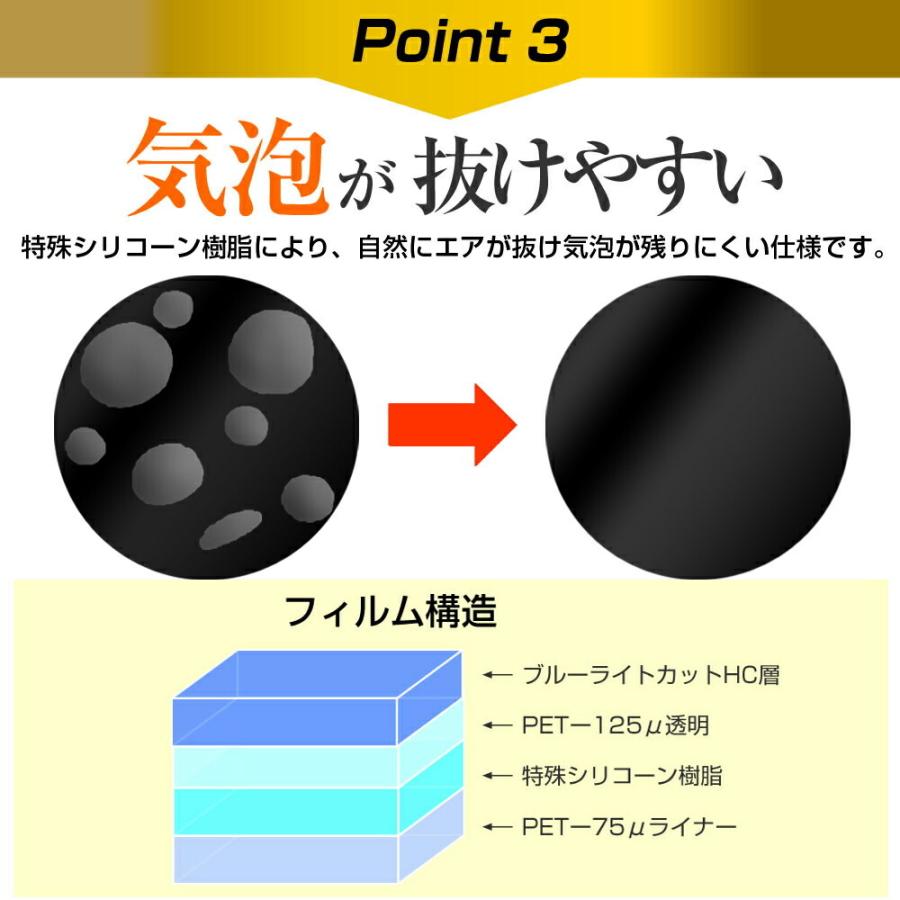 Wizz ポータブルDVDプレーヤー DV-PF700 DV-PF701X/ダイニチ電子専用 強化ガラス と 同等の 高硬度9H ブルーライトカット 光沢タイプ 改訂版 液晶 保護 フィルム｜casemania55｜07