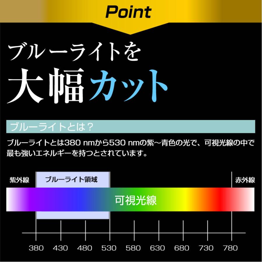 東芝 REGZA 50Z670K (50インチ) 機種で使える ブルーライトカット 反射防止 指紋防止 液晶TV 保護フィルム｜casemania55｜03