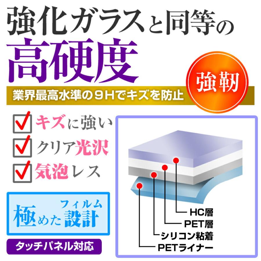 ケンウッド 彩速ナビ MDV-M908HDL 液晶保護 フィルム 強化ガラス と 同等の 高硬度9H メール便送料無料｜casemania55｜02