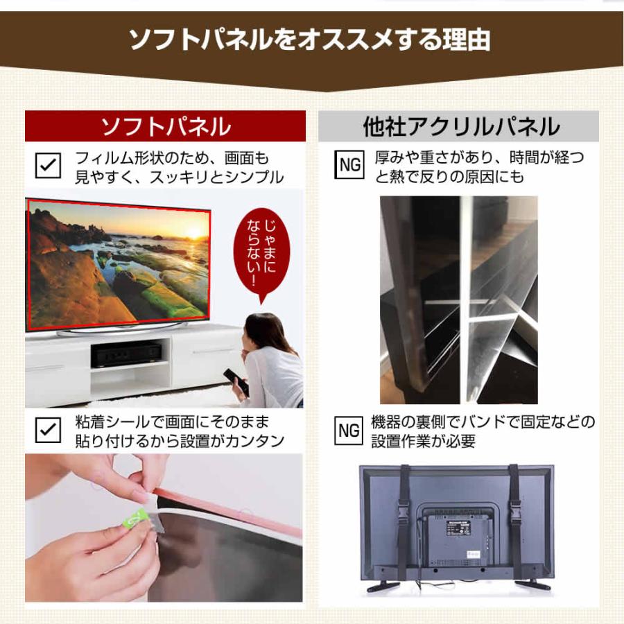 三菱電機 REAL LCD-A50RA2000 液晶テレビ保護パネル 50型 ブルーライトカット テレビ保護パネル 50インチ モニター 破損 防止 有機ELテレビ｜casemania55｜09