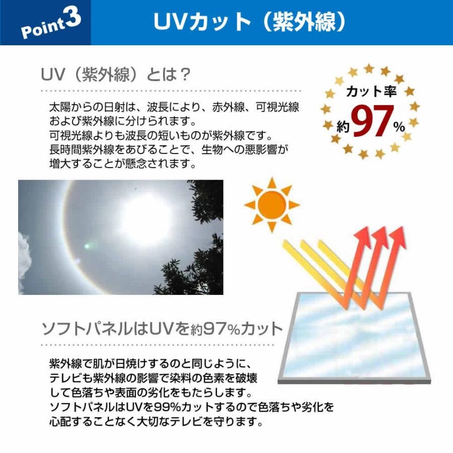 フナイ FL-50U3130 液晶テレビ保護パネル 50型 ブルーライトカット テレビ保護パネル 50インチ モニター 破損 防止 有機ELテレビ｜casemania55｜06