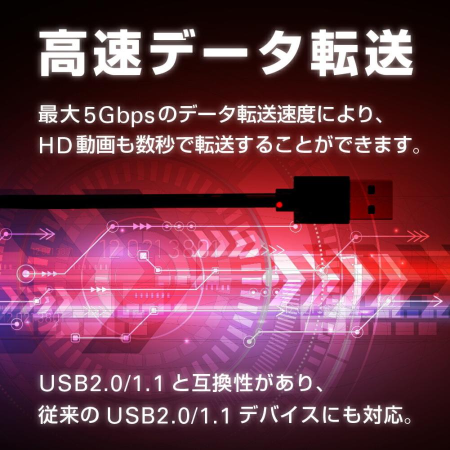 Acer Chromebook Spin 13  13.5インチ 機種用 USB3.0 スリム４ポート ハブ と 反射防止 液晶 保護 フィルム セット｜casemania55｜06
