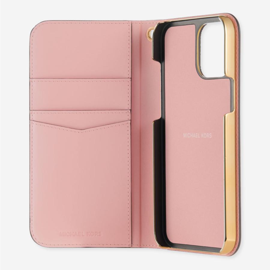 マイケルコース☆新品☆ FOLLIO 手帳型 iPhone 15ケース/ピンク MICHAEL KORS（マイケルコース） iPhone15 スマホケース ブランド