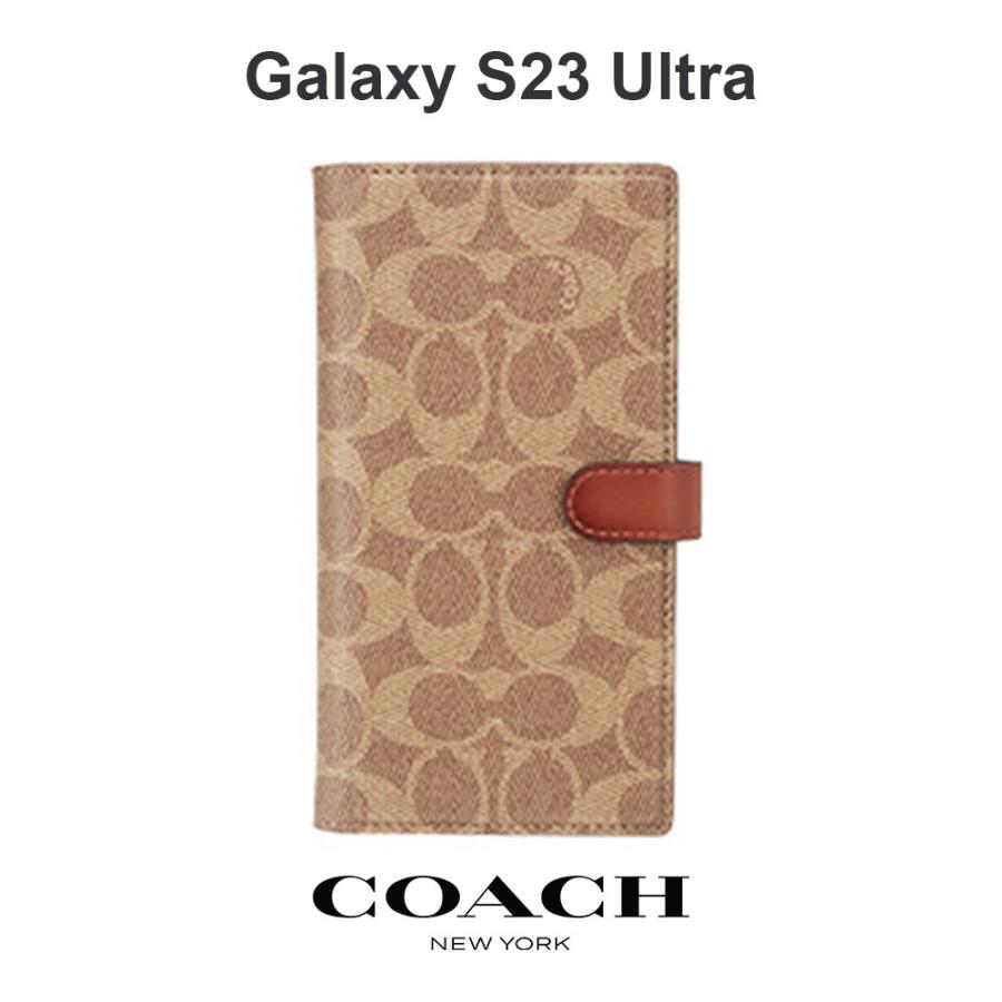 COACH 正規販売店 コーチ Galaxy S23 Ultra ケース Folio Case 