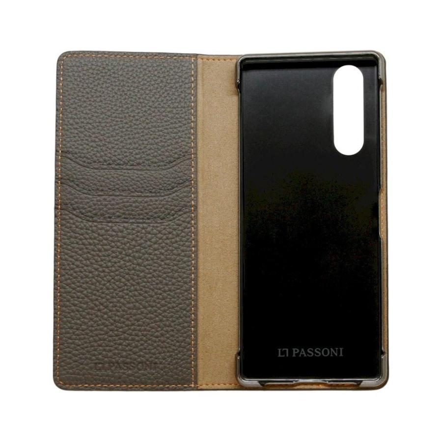LORNA PASSONI - German Shrunken Calf Folio Case for Xperia 5