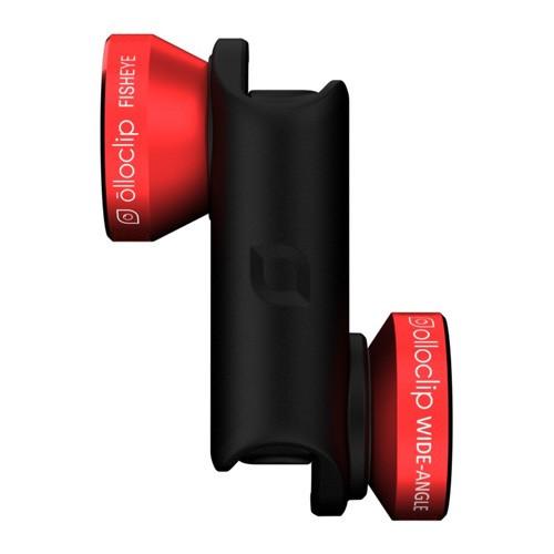 正規代理店 クリップレンズ 4-IN-1 for iPhone 6 6S  6 Plus 6S Plus Red Black + ollocase セルカレンズ 専用ケース付｜caseplay｜02