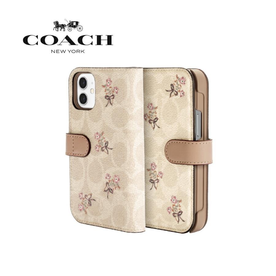 ゆったり柔らか COACH iPhone12 mini 手帳型 ケース - iPhone用ケース