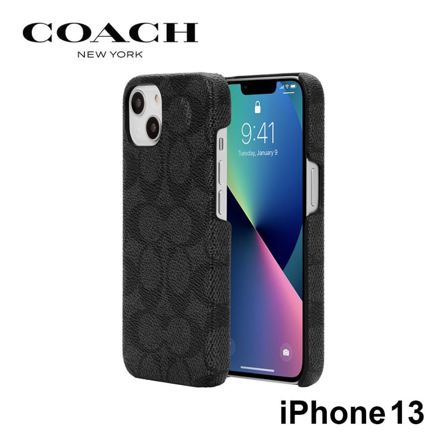 コーチ iPhone13 ケース ブランド coach おしゃれ スリム 薄型 耐衝撃 スマホケース Slim Wrap Case :co