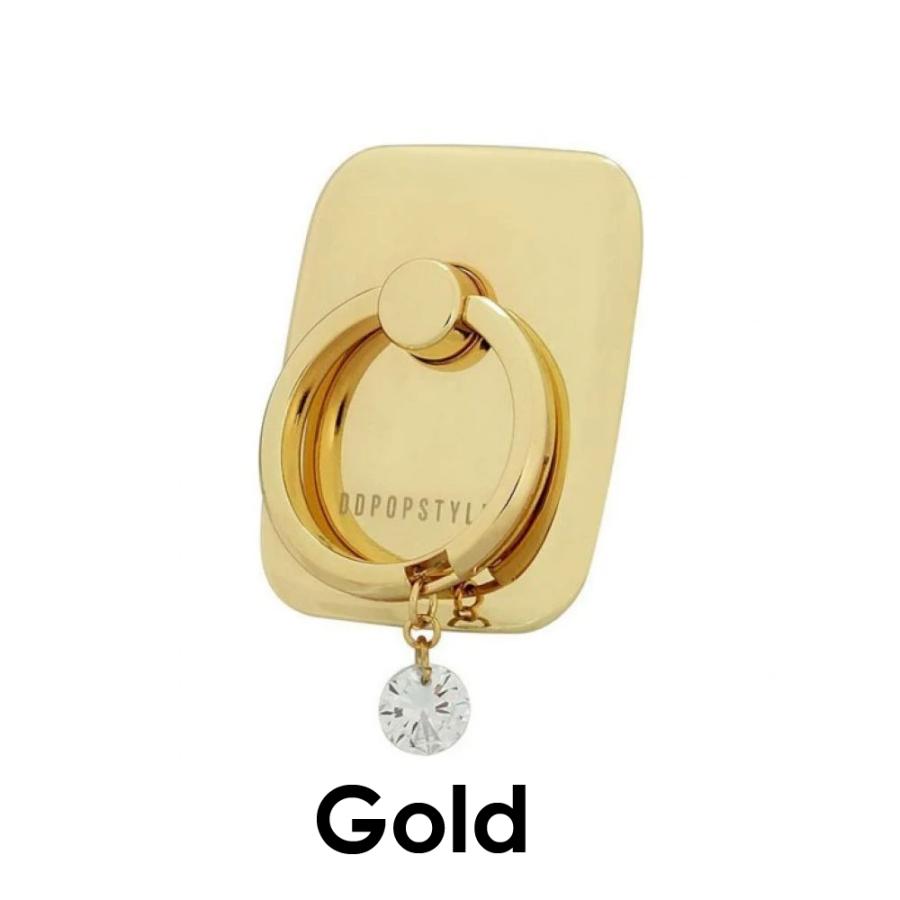 スマホリング おしゃれ かわいい iPhone Android | DDPOPSTYLE Crystal Ring 落下防止 |  | 01
