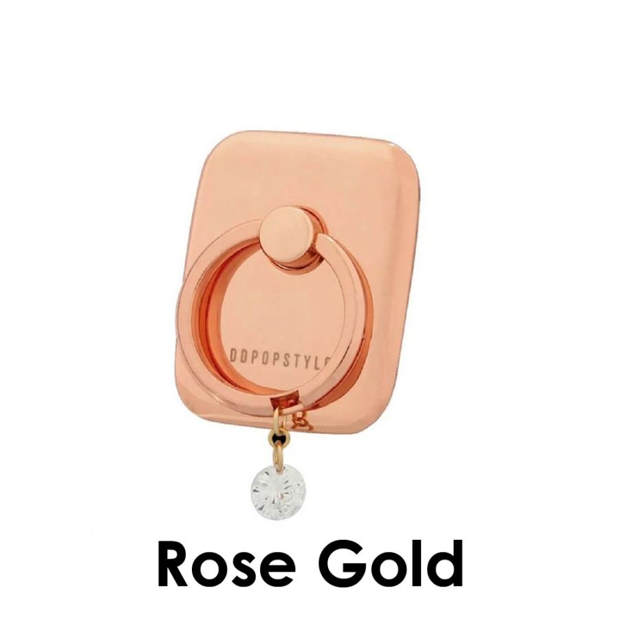 スマホリング おしゃれ かわいい iPhone Android | DDPOPSTYLE Crystal Ring 落下防止 |  | 02