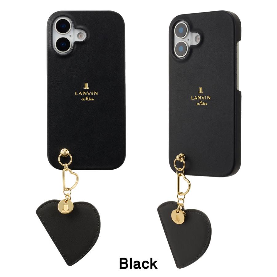 LANVIN en Bleu Slim Wrap Case with Heart Mirror Charm for