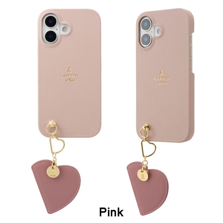 LANVIN en Bleu Slim Wrap Case with Heart Mirror Charm for