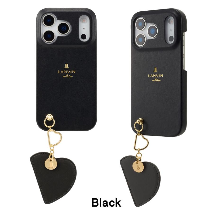 LANVIN en Bleu Slim Wrap Case with Heart Mirror Charm for