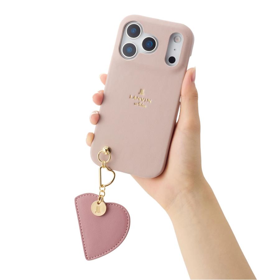 LANVIN en Bleu Slim Wrap Case with Heart Mirror Charm for