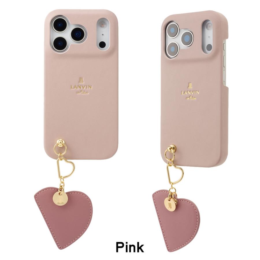 LANVIN en Bleu Slim Wrap Case with Heart Mirror Charm for