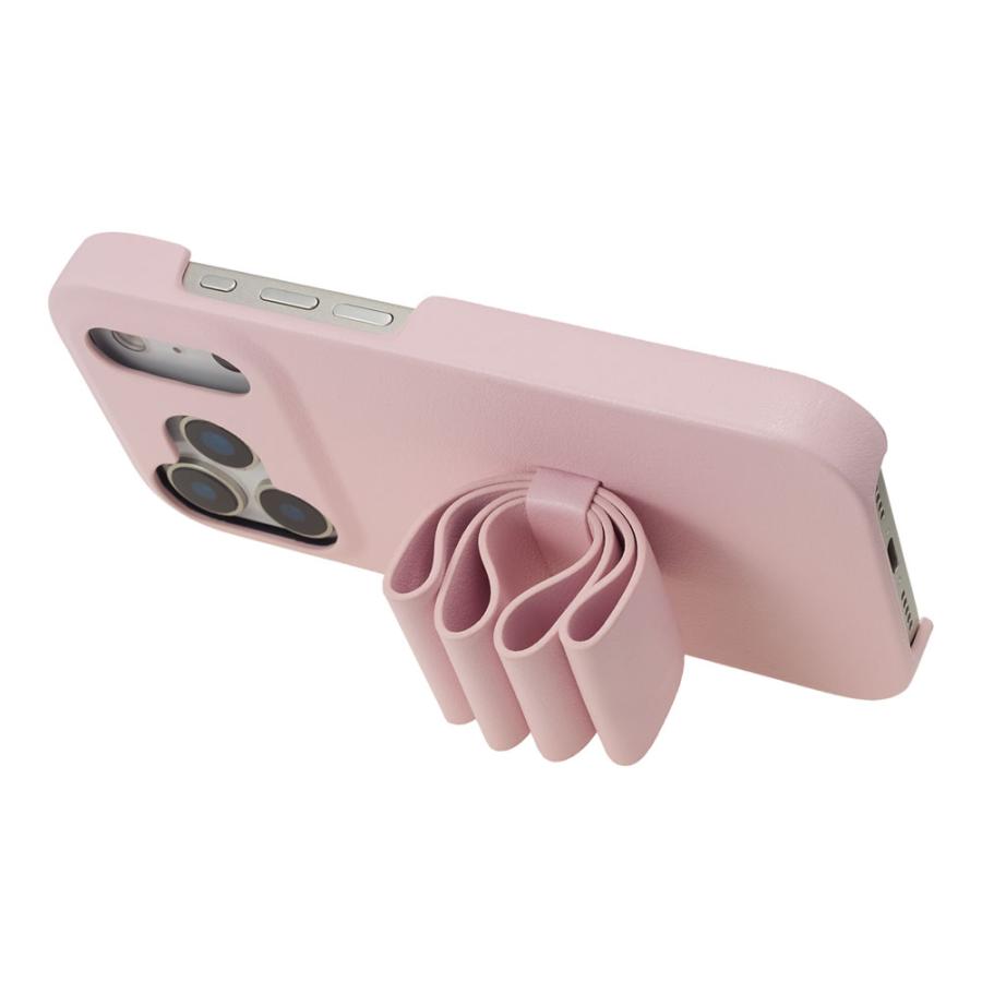 LANVIN en Bleu Slim Wrap Case Stand & Ring Ribbon for iPhone17