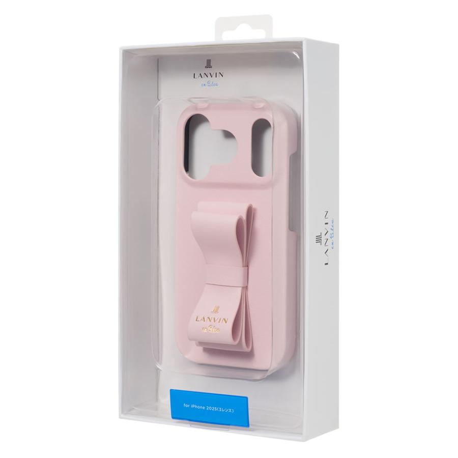LANVIN en Bleu Slim Wrap Case Stand & Ring Ribbon for iPhone17