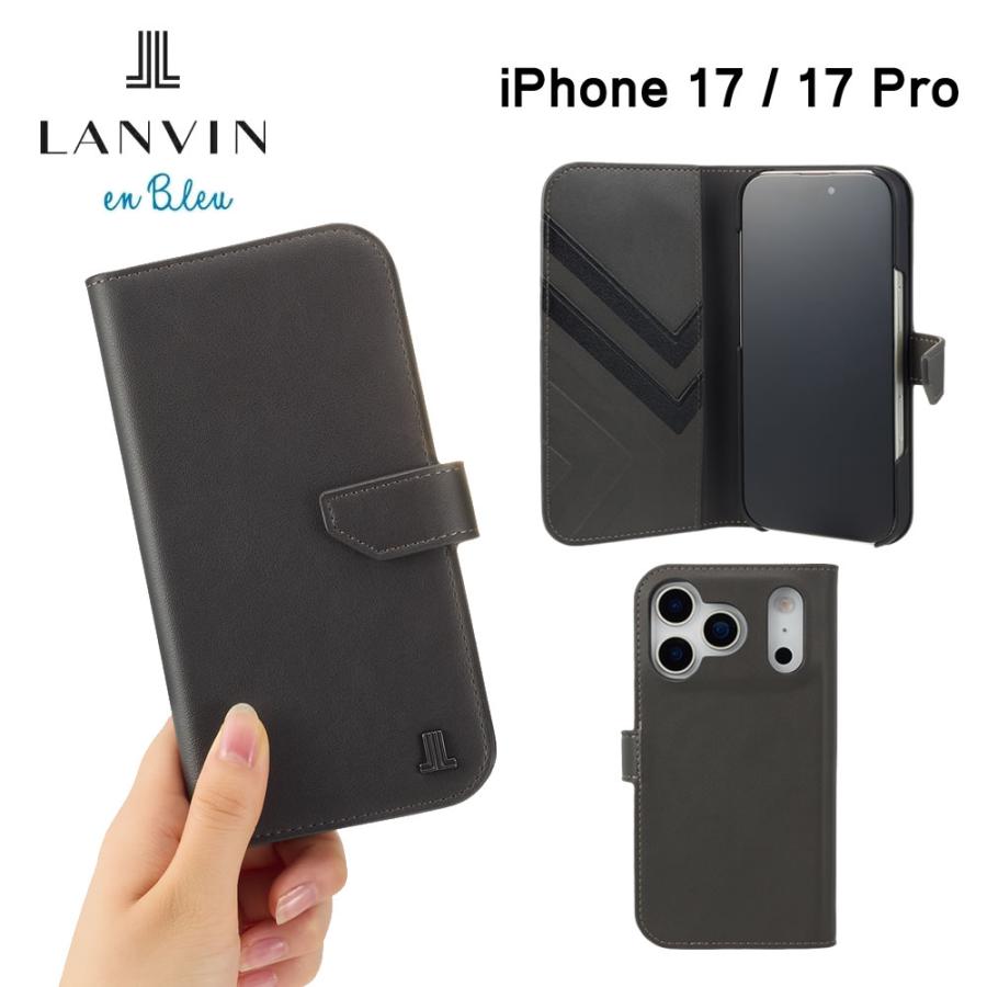 LANVIN COLLECTION Folio Case Double Lined for MagSafe iPhone17
