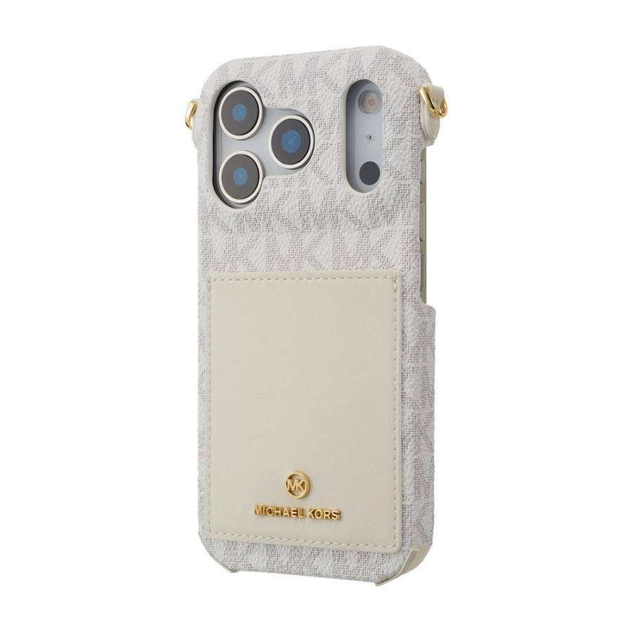 iPhone17ProMax マイケルコース ハードケース with Strap MICHAEL KORS Wrap Case Pocket with Strap for iPhone 17Pro