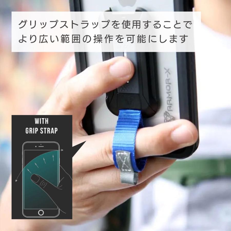 iPhone 13 Pro 用ケース ARMOR-X - IP68 Waterproof Protective Case 防水 耐衝撃性 ストラップ カラビナ付き |  | 05