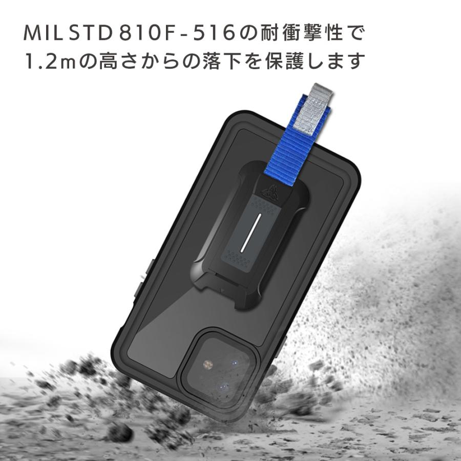 iPhone 13 Pro MAX 用ケース ARMOR-X - IP68 Waterproof Protective Case 防水 耐衝撃性 ストラップ カラビナ付き |  | 03