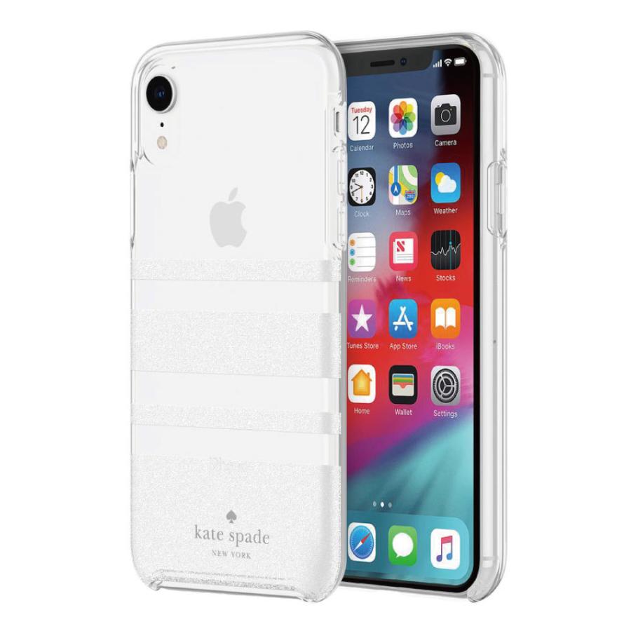 kate spade NEW YORK iPhoneXR ケース スリム ボーダー柄 kate spade NEW YORK iPhoneXR ケース スリム ボーダー柄