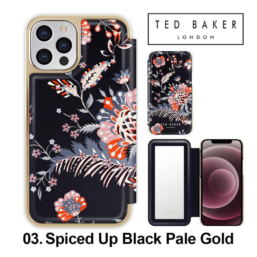 iPhone 13 Pro Max 用ケース Ted Baker テッドベーカー Folio Case 手帳型 ミラー付き 鏡 スマホケース 正規代理店｜caseplay｜09