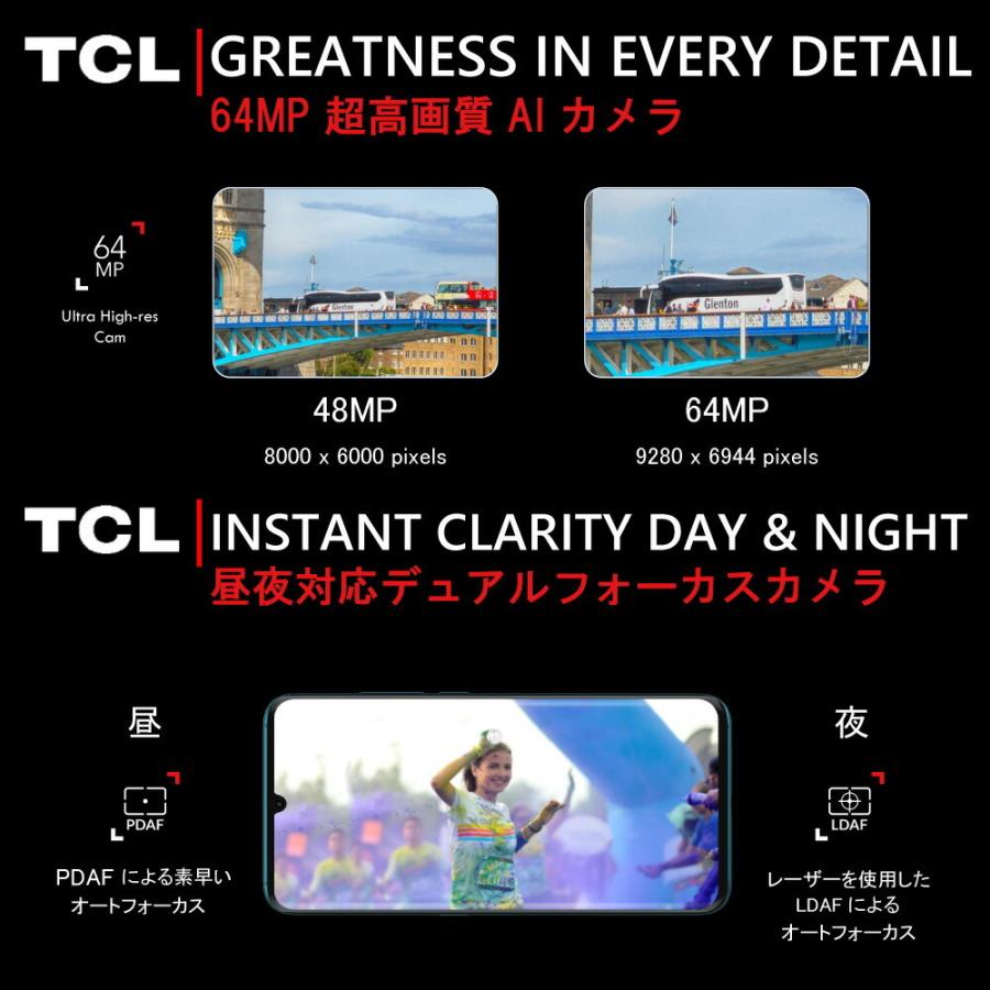 TCL TCL 10 Pro エンバーグレー フォレストミストグリーン クアッド
