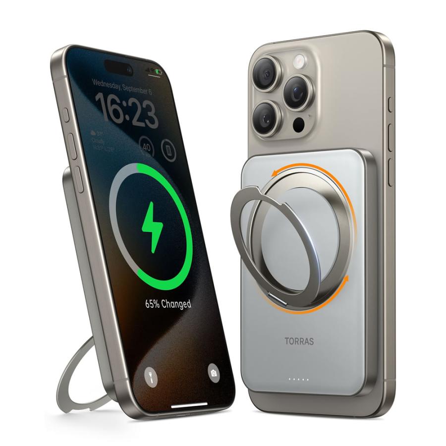 TORRAS Torras - Ostand 5000mAh MagSafe対応モバイル バッテリー 急速