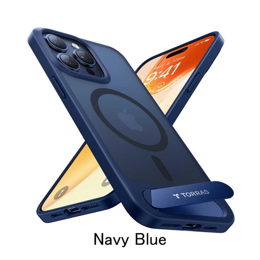 TORRAS ガラスフィルム同梱 TORRAS UPRO Pstand Case iPhone15 15pro