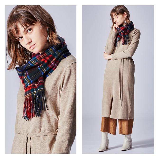 カシミヤ マフラー OUTLET Cashmee カシミア 100％ ブラック