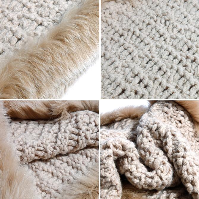 IL BORGO カシミヤ100％ ダブルファースヌード/DOUBLE FUR SNOOD