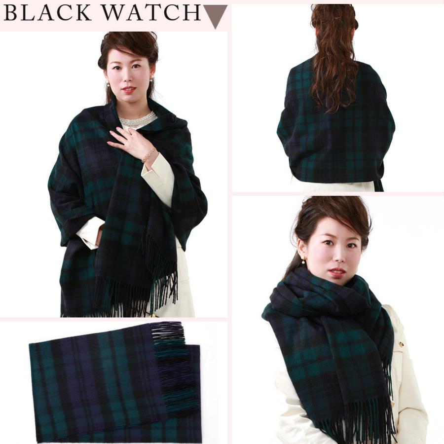 タータンチェック カシミヤ カシミア 100% 厚手 大判 ストール タータンチェック カシミヤ カシミア 100% 厚手 大判 ストール