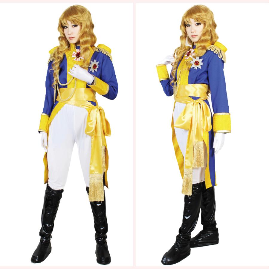 ベルサイユのばら オスカルコスプレセット ハロウィン ベルサイユのばら オスカル軍服 近衛兵隊長 コスプレ衣装 : Cashmere