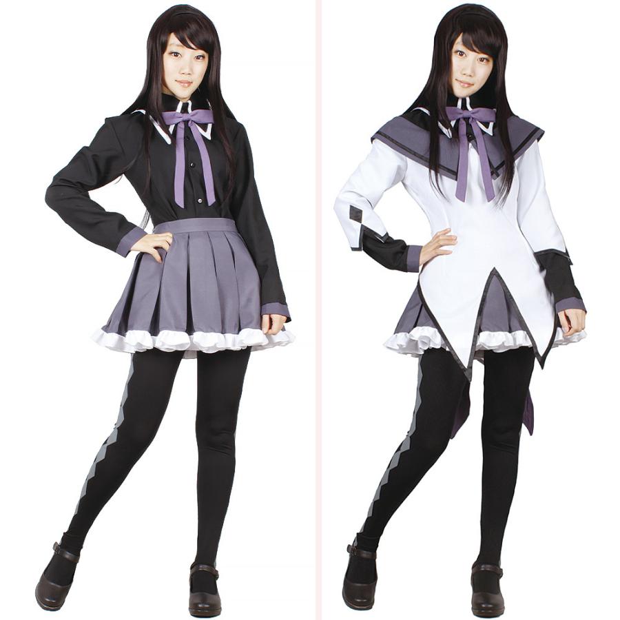 公式ソウルジェム付 まどマギ 暁美ほむら コスプレ衣装 Mサイズ 盾ウィッグ付 公式ソウルジェム付 まどマギ 暁美ほむら コスプレ衣装 Mサイズ