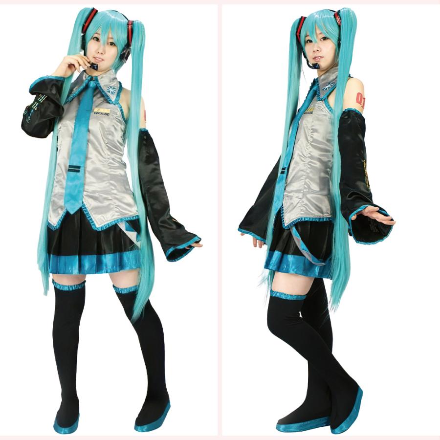 初音ミク VOCALOID ボーカロイド  サテン仕様 インカム・髪飾りセット コスプレ衣装｜cashmerestyle