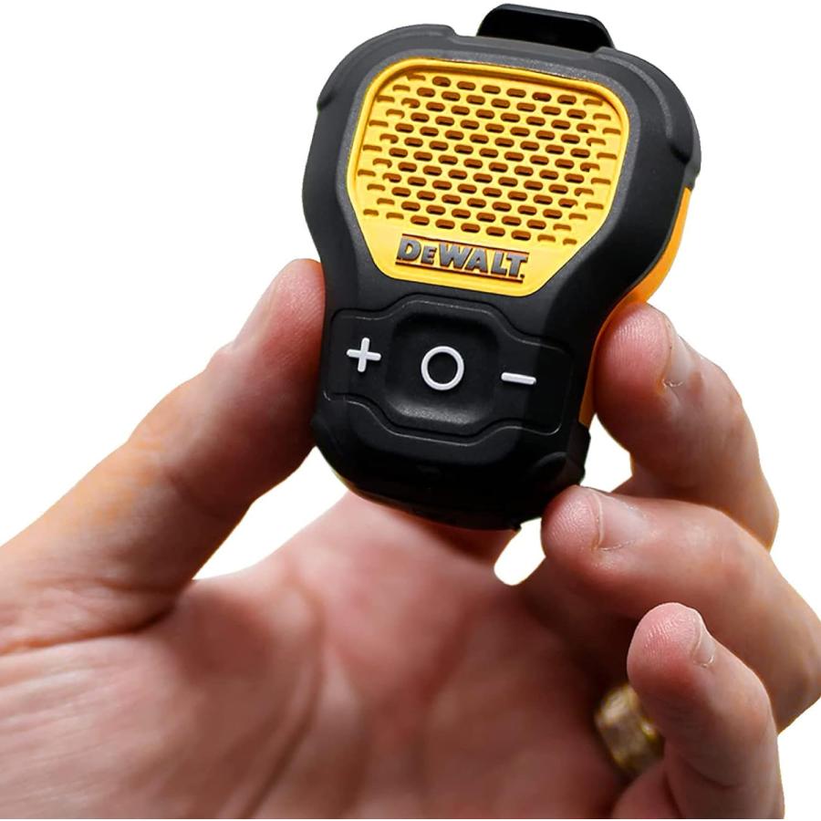 DEWALT Wearable Bluetooth Speaker - Magnetic Clip-On Wireless 